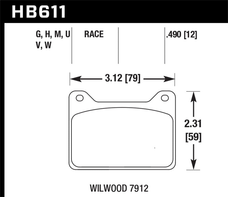 Hawk Willwood 7912 DTC-60 Race Brake Pads-thumbmail-4