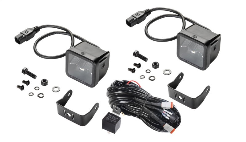Hella Universal Black Magic 2.7in L.E.D. Cube Kit - Flood Beam-thumbmail-2