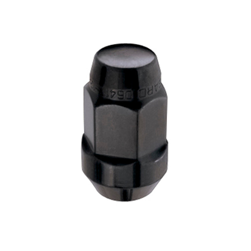 McGard Hex Lug Nut (Cone Seat Bulge Style) M14X1.5 / 22mm Hex / 1.635in. Length (Box of 144) - Black-thumbmail-2