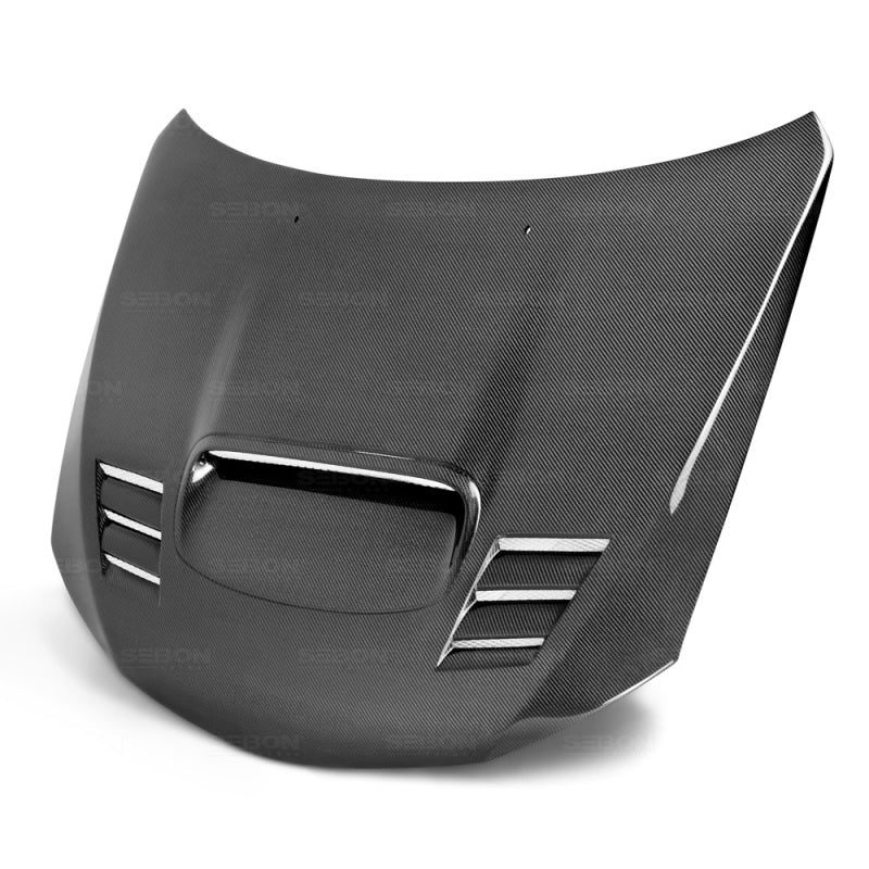 Seibon 08-09 Subaru WRX/STi CWII-style Carbon Fiber Hood-thumbmail-8