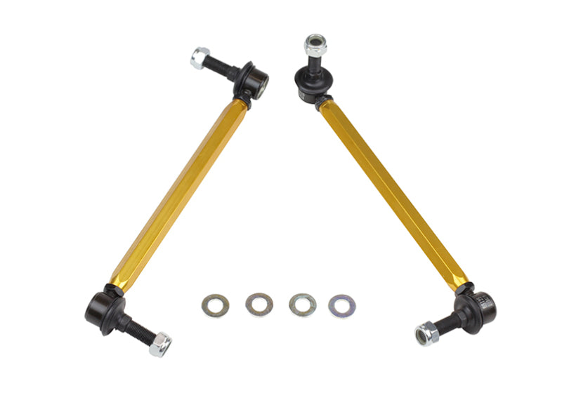 Whiteline 05+ Mustang Coupe 8cyl (Inc Shelby GT/ GT500) Front Swaybar Link Kit H/Duty Adj Steel Ball-thumbmail-1
