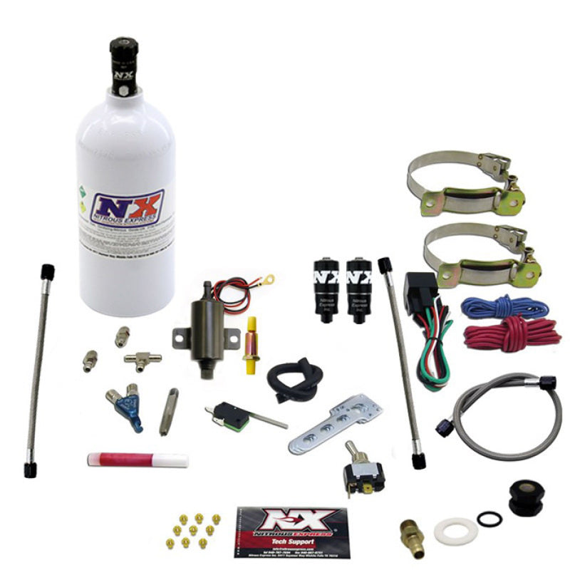 Nitrous Express 2 Cyl Piranha Nitrous Kit (V-Twins w/Single Carb) w/2.5lb Bottle-thumbmail-2