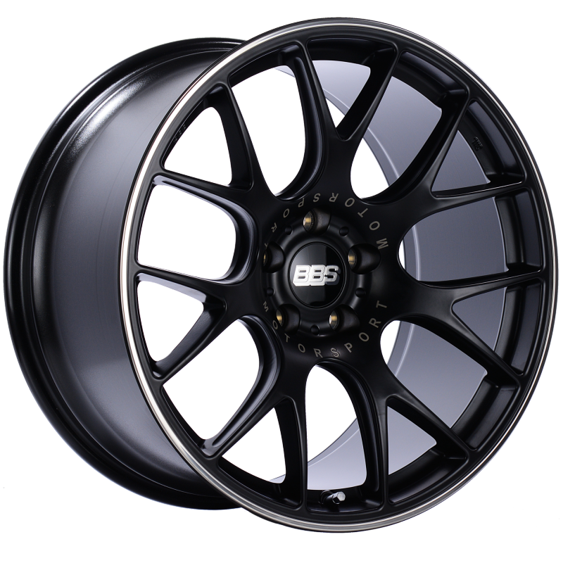 BBS CH-R 20x10.5 5x120 ET24 Satin Black Polished Rim Protector Wheel -82mm PFS/Clip Required-thumbmail-1