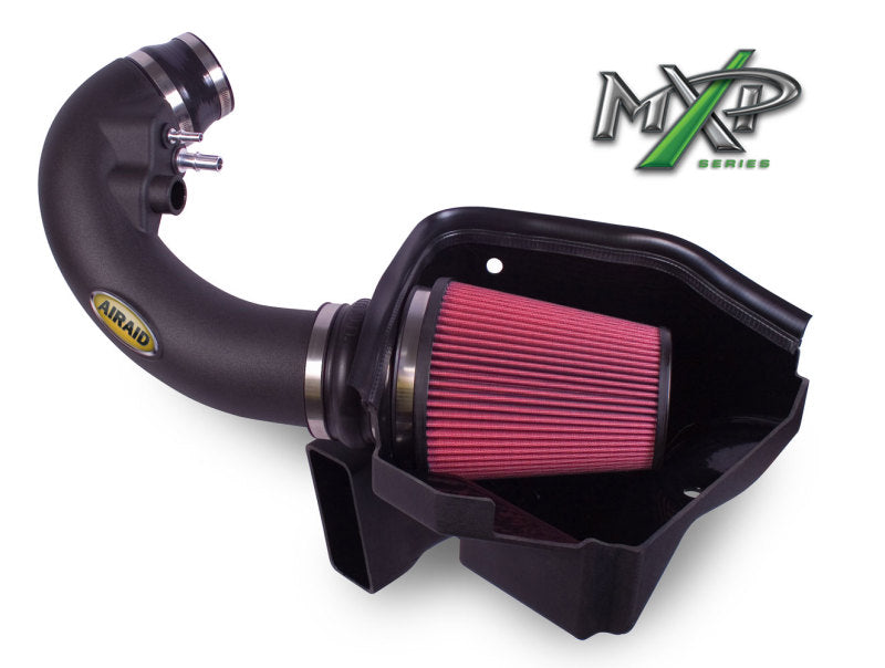 Airaid 11-14 Ford Mustang GT 5.0L Race Only (No MVT) MXP Intake System w/ Tube (Oiled / Red Media)-thumbmail-2