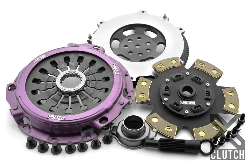 XClutch 1997 Mitsubishi Lancer EVO IV 2.0L Stage 2R Extra HD Sprung Ceramic Clutch Kit-thumbmail-1