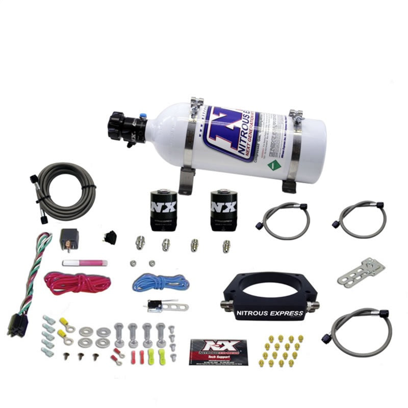 Nitrous Express GM LS 90mm Nitrous Plate Kit (50-400HP) w/5lb Bottle-thumbmail-2
