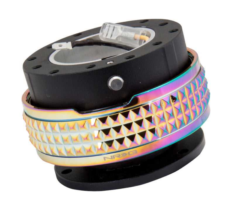 NRG Quick Release Kit - Pyramid Edition - Black Body / Neochrome Pyramid Ring-thumbmail-2