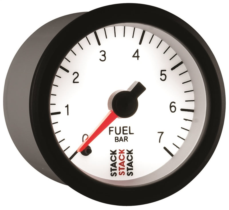 Autometer Stack 52mm 0-7 Bar M10 Male Pro Stepper Motor Fuel Pressure Gauge - White-thumbmail-5