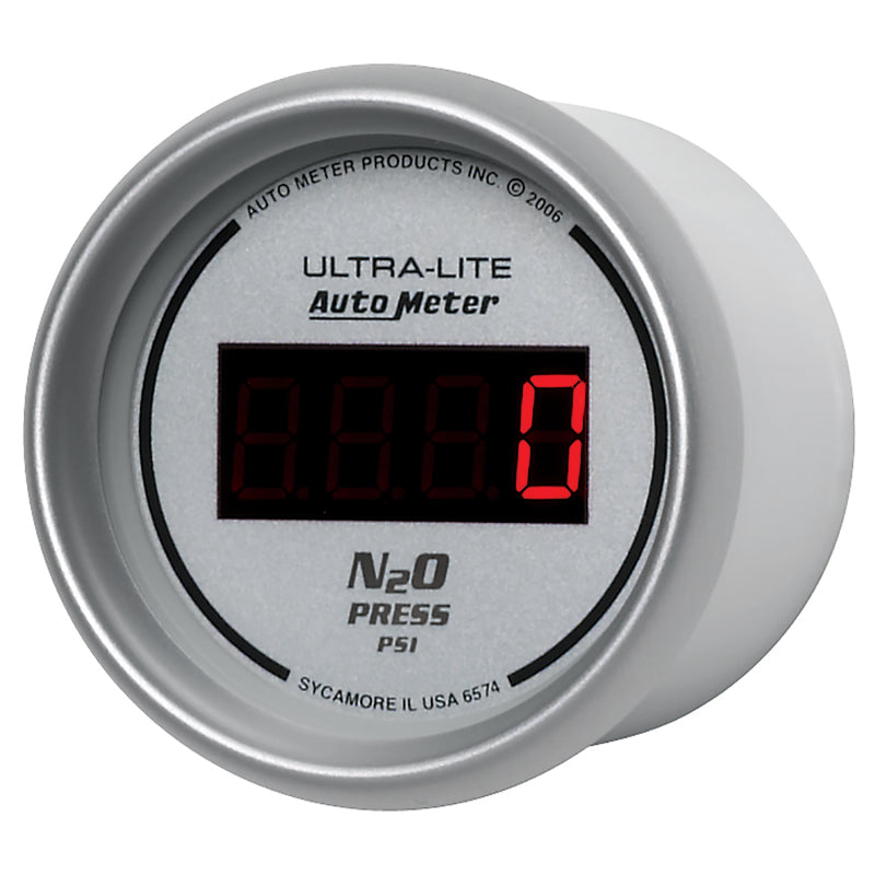Autometer Ultra-Lite 2-1/16in 1600 PSI Digital Nitrous Pressure Gauge - Silver-thumbmail-3