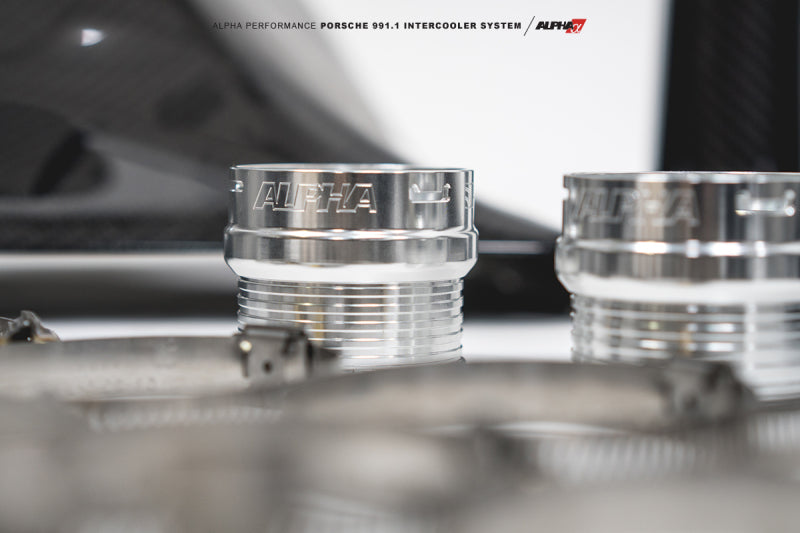 AMS Performance Porsche 997.1TT Alpha Intercooler System (For Stock Framed Turbos)-thumbmail-14
