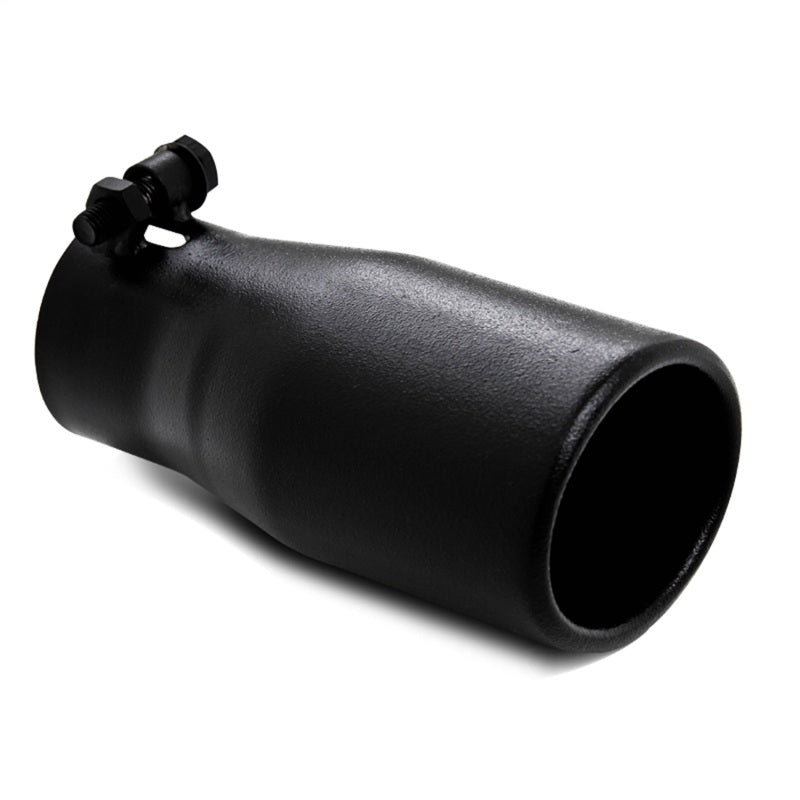 MBRP Universal Tip 2.5 O.D. Oval End 3.75 Inlet 10in length - Black Finish-thumbmail-3