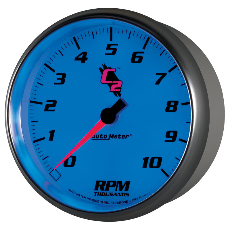 Autometer C2 5 inch 10000 RPM In-Dash Tachometer