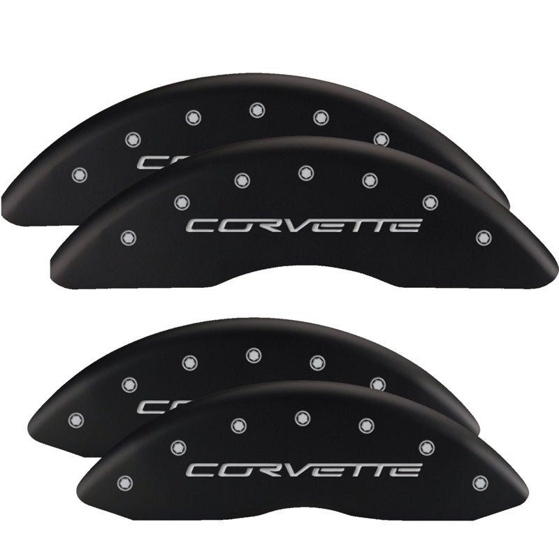 MGP 4 Caliper Covers Engraved Front Gen 5/Camaro Engraved Rear Gen 5/Z28 Red finish silver ch-thumbmail-3