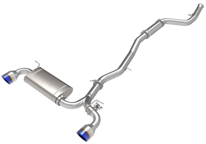 aFe POWER Takeda 2021 Toyota Supra 2.0L (t) 2.5in-3in 304 SS CB Exhaust w/ Blue Tips-thumbmail-9