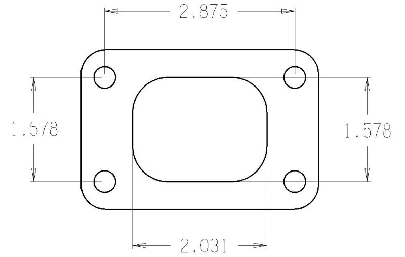 Cometic Turbo FLG T25 Garrett Turbine Inlet Exhaust Gasket-thumbmail-5