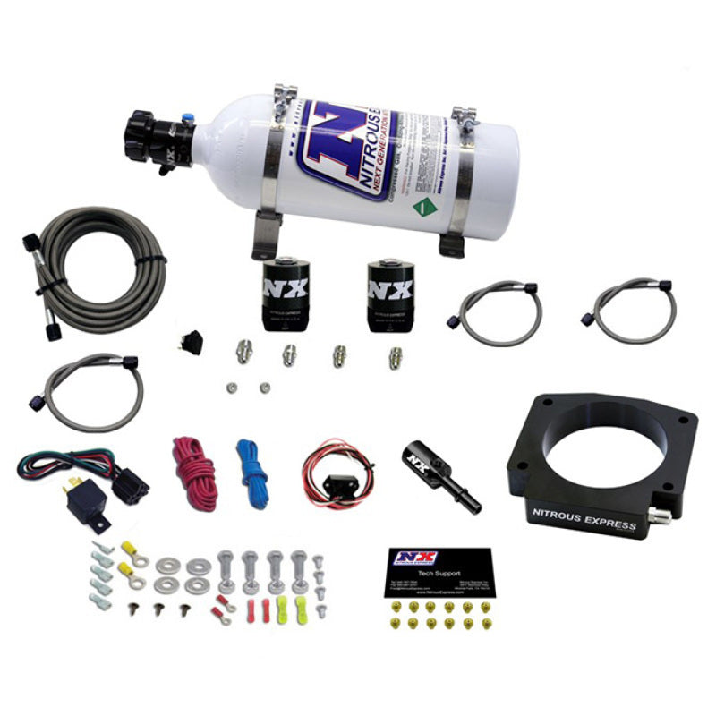 Nitrous Express 15-17 Ford Mustang GT350 5.2L Nitrous Plate Kit w/5lb Bottle-thumbmail-2