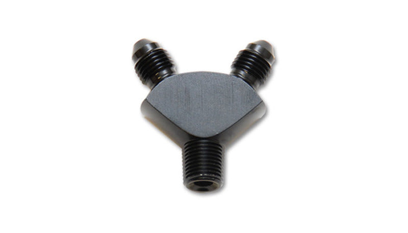 Vibrant -3AN x -3AN x 1/8in NPT Y-Adapter Fitting - Aluminum-thumbmail-2