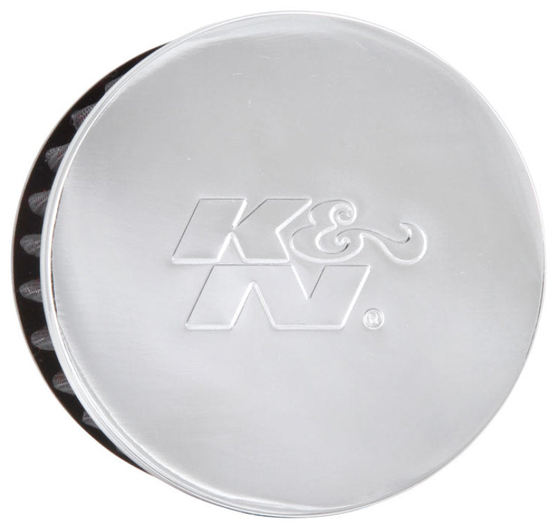 K&N 1.5in Flange ID x 3in OD x 2.5in H Chrome Finish Rubber Base Crankcase Vent Filter-thumbmail-14