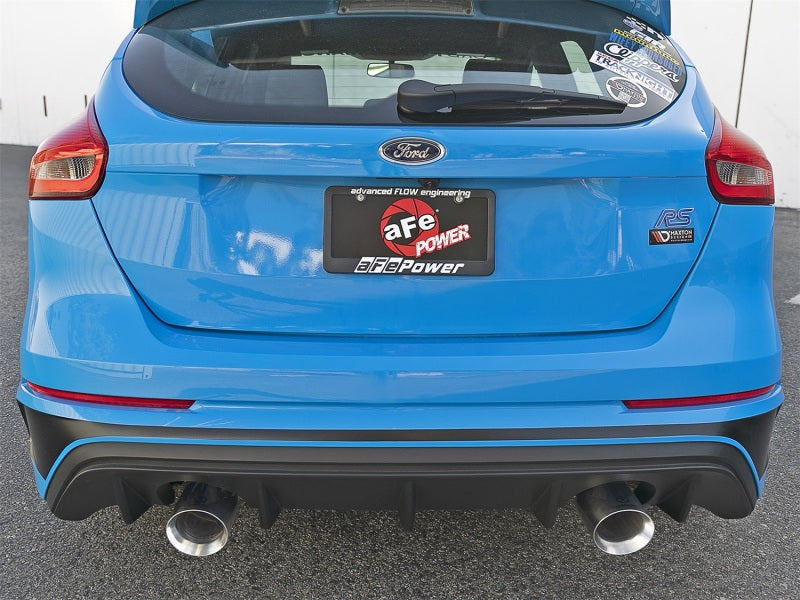 aFe Takeda 3in 304 SS Axle-Back Exhaust System w/ Polished Tip 16-18 Ford Focus RS 2.3L (t)-thumbmail-3