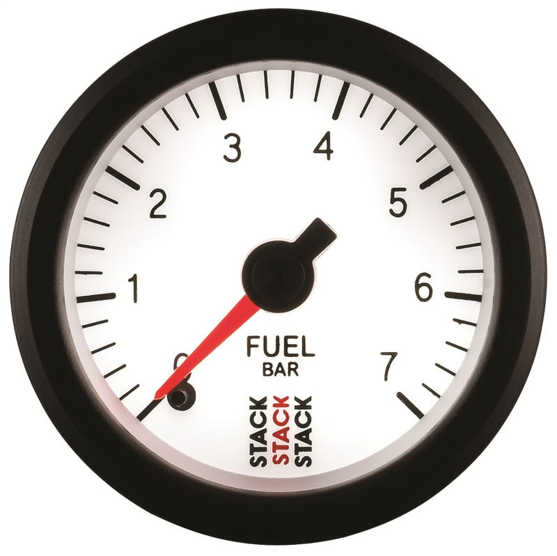 Autometer Stack 52mm 0-7 Bar M10 Male Pro Stepper Motor Fuel Pressure Gauge - White-thumbmail-6