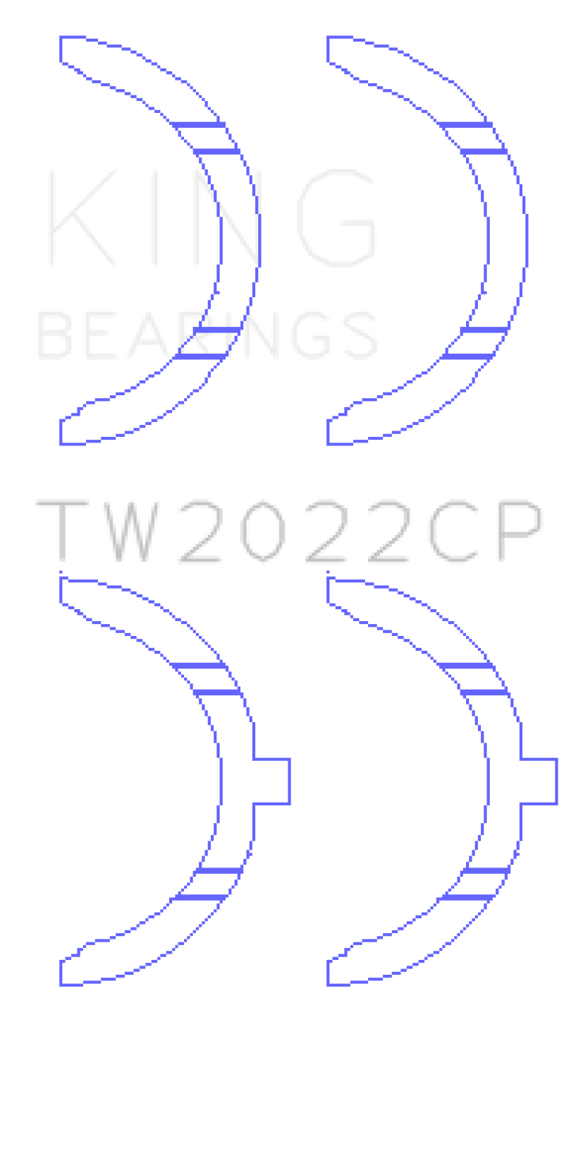King Ford Escort/Sierra YB 2.0L DOHC Cosworth Thrust Washer Set-thumbmail-2