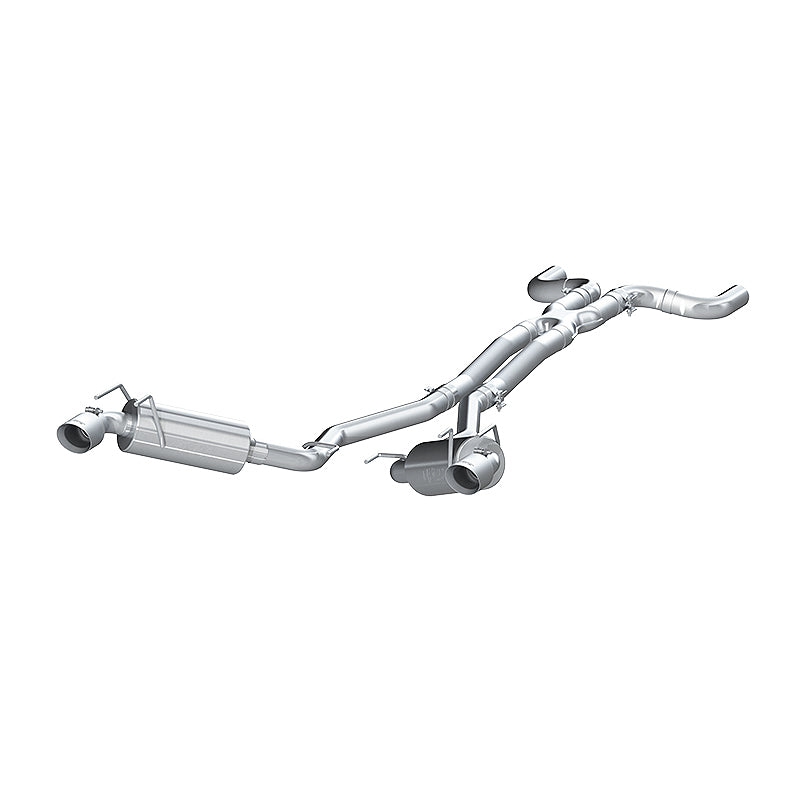 MBRP 2010 Chev Camaro V6 3.6L Dual Cat Back Round Tips   (11 Conv. MUST purchase mbrpAD1710)-thumbmail-2