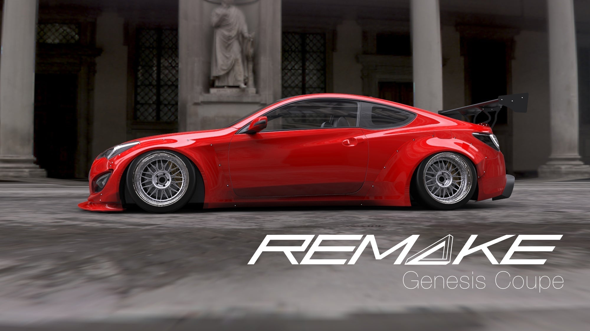 Remake 2013-14 Hyundai Genesis Coupe Wide Body Kit (Rear Diffuser Only)-thumbmail-14