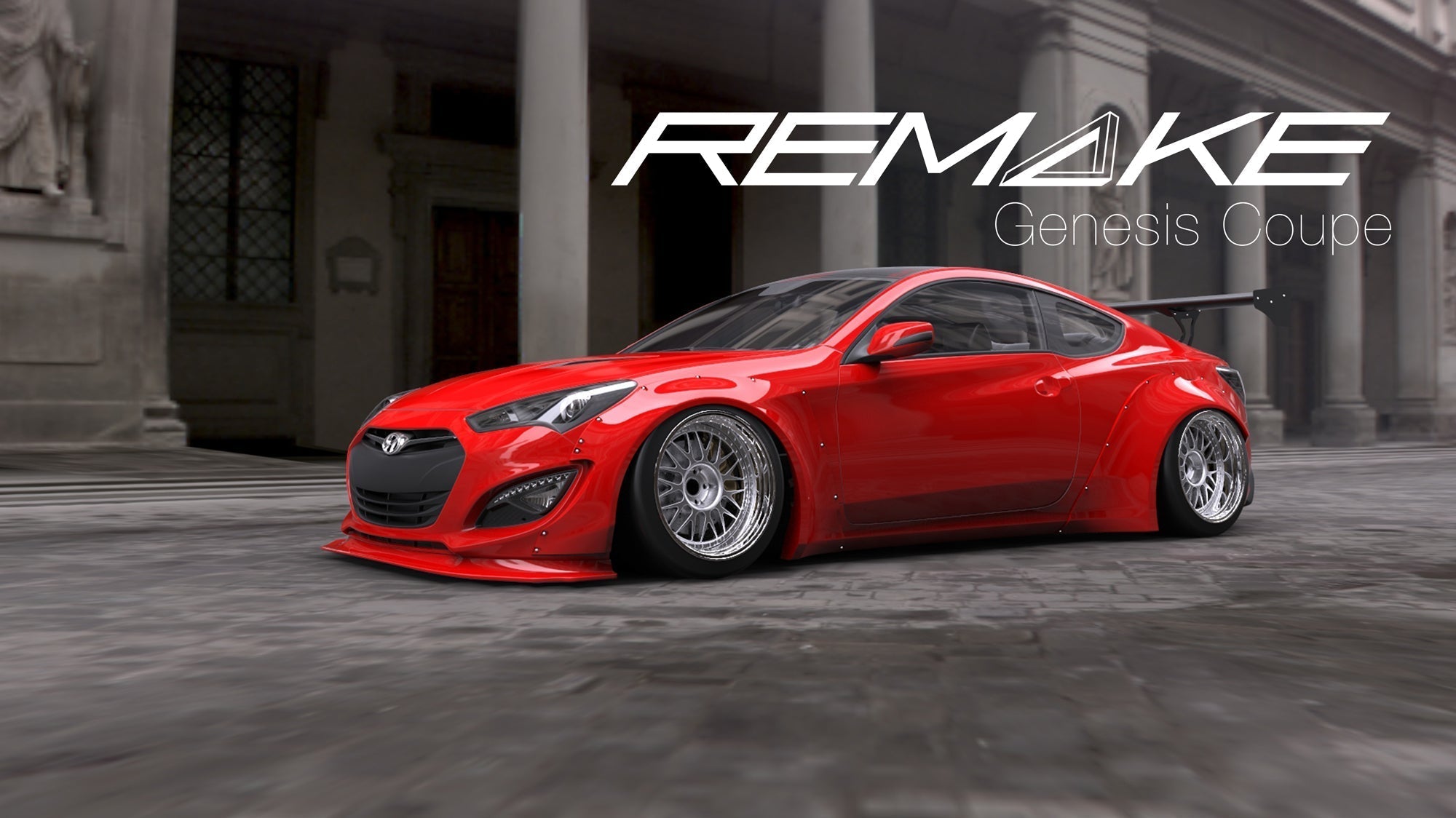 Remake 2013-14 Hyundai Genesis Coupe Wide Body Kit (Rear Diffuser Only)-thumbmail-13