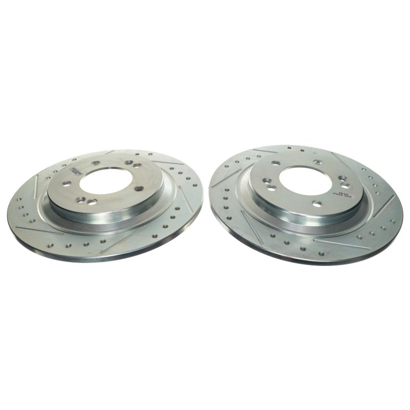 Power Stop 21-22 Kia K5 Rear Drilled & Slotted Rotor (Pair)-thumbmail-1