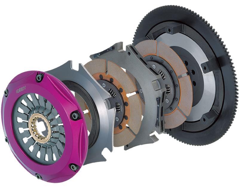 Exedy 2003-2007 Infiniti G35 V6 Hyper Twin Cerametallic Clutch Sprung Center Disc Push Type Cover-thumbmail-2