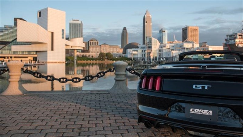 Corsa 15-16 Ford Mustang GT Convertible 5.0L V8 Black Sport Cat-Back Dual Rear Exit-thumbmail-4