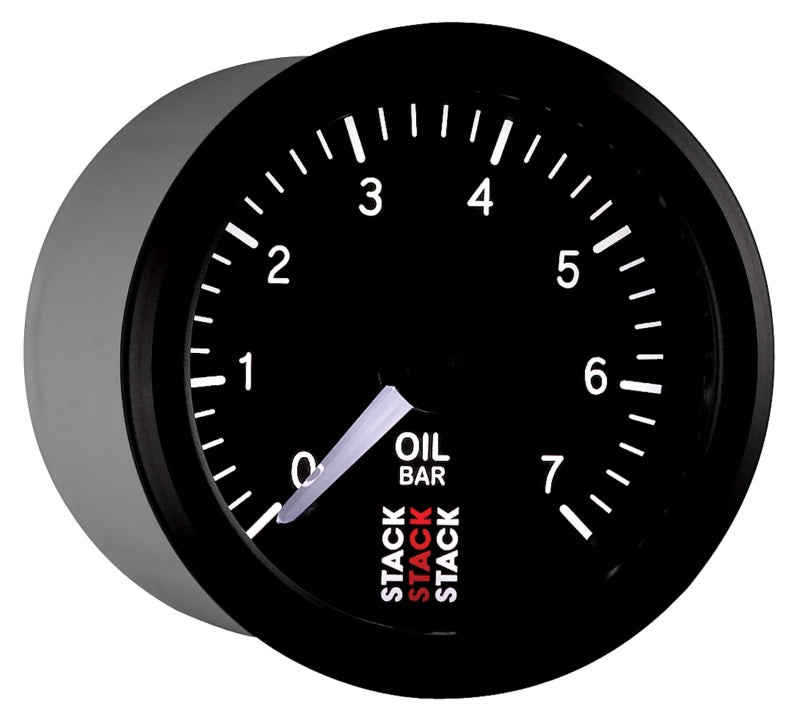 Autometer Stack 52mm 0-7 Bar M10 Male Pro Stepper Motor Oil Pressure Gauge - Black-thumbmail-6