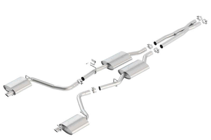 Borla 15-16 Dodge Charger 3.6L V6 ATAK Cat Back Exhaust (Uses Factory Valence)-thumbmail-2