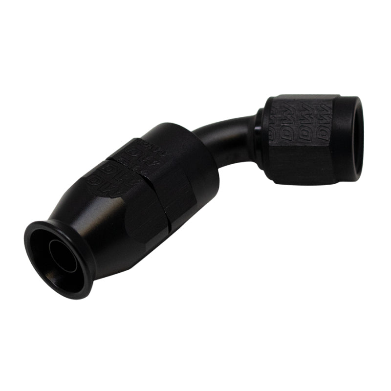 DeatschWerks 6 AN Female Flare Swivel 60-Degree Hose End PTFE - Anodized Matte Black-thumbmail-2