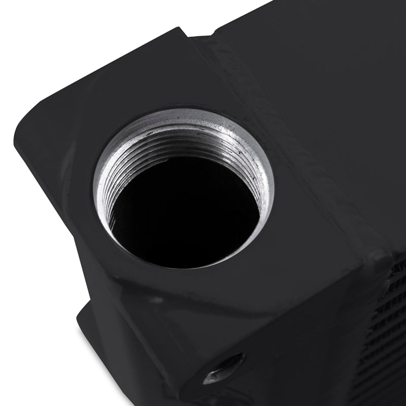 Mishimoto Heavy-Duty Oil Cooler - 10in. Same-Side Outlets - Black-thumbmail-4