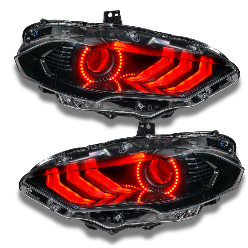 Oracle 18-21 Ford Mustang Dynamic DRL Upgrade w/ Halo Kit & Sequential Turn Signal - ColorSHIFT-thumbmail-34