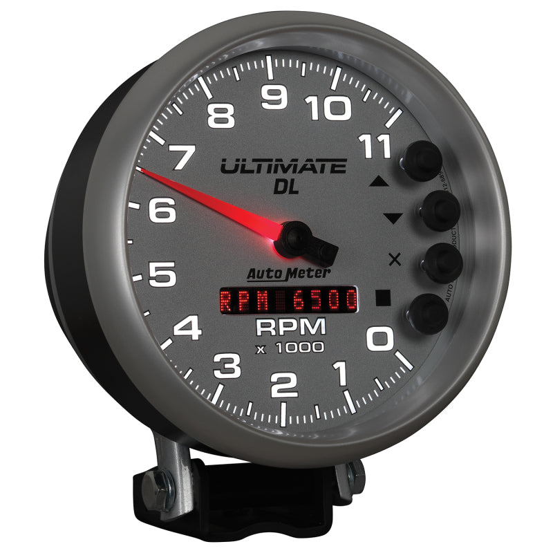 Autometer 5 inch Ultimate DL Playback Tachometer 11000 RPM - Silver-thumbmail-6