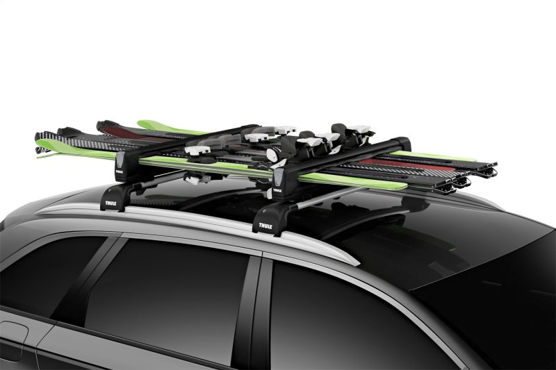 Thule SnowPack Extender Slide-out Ski/Snowboard Rack (Up to 6 Pair Skis/4 Snowboards) - Black-thumbmail-12