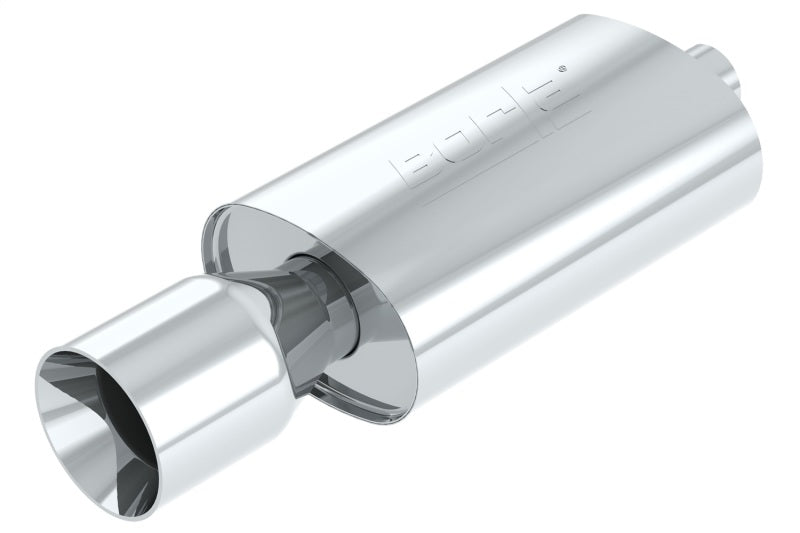 Borla Wailtail Oval 2-1/4in x 5in Side Round Out Boomer Muffler-thumbmail-2