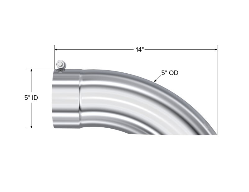 MBRP Universal Tip 5 O.D. Turn Down 5 inlet 14 length-thumbmail-4