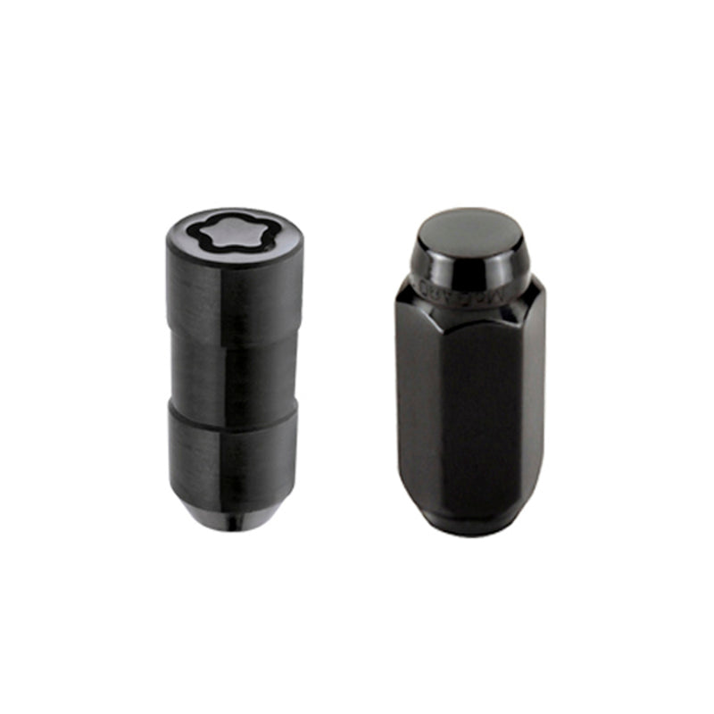 McGard 6 Lug Hex Install Kit w/Locks (Cone Seat Nut) M14X1.5 / 22mm Hex / 1.945in. Length - Black-thumbmail-4