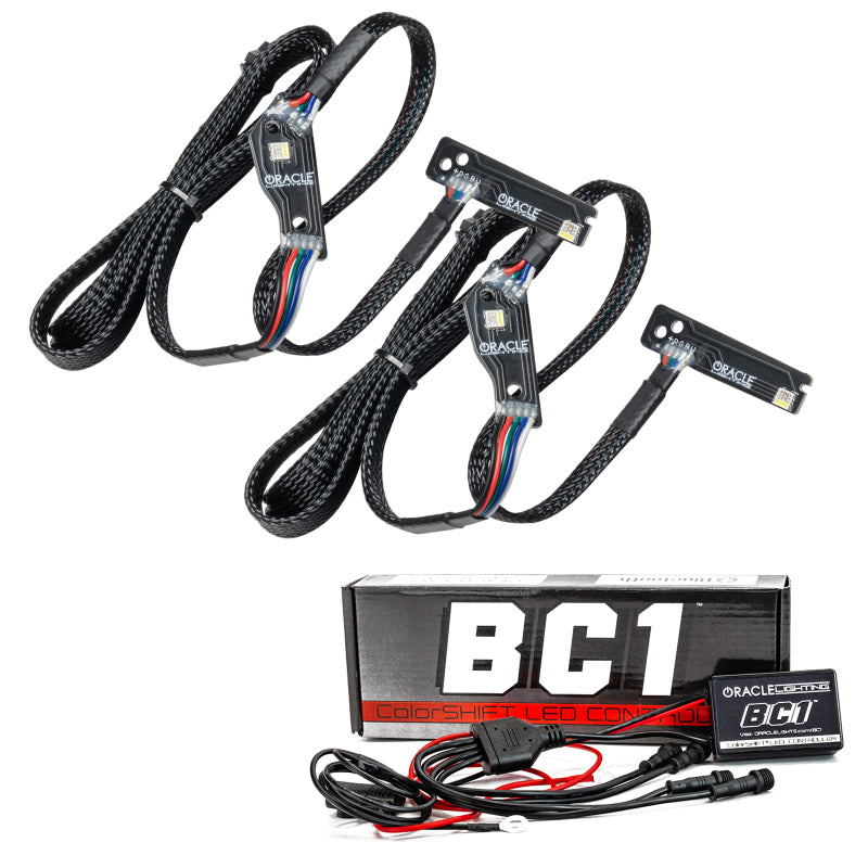 Oracle 15-21 Nissan GT-R RGB+W Lightning Bolt Headlight DRL Upgrade Kit ColorSHIFT w/ BC1 Controller-thumbmail-1