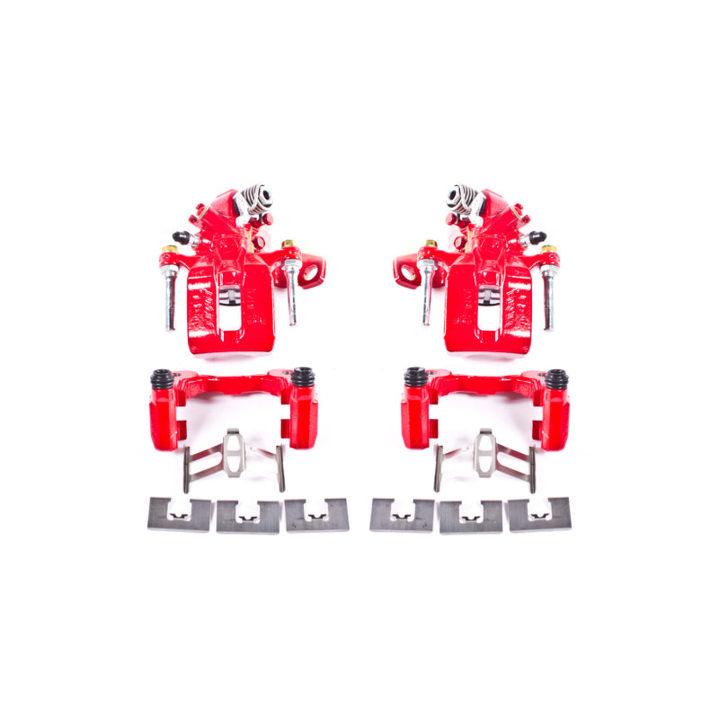 Power Stop 06-11 Acura CSX Rear Red Calipers w/Brackets - Pair-thumbmail-2