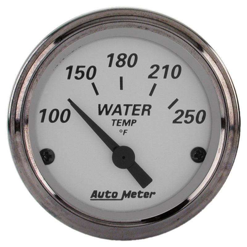 AutoMeter Gauge Water Temp 2-1/16in. 250 Deg. F Elec American Platinum-thumbmail-1