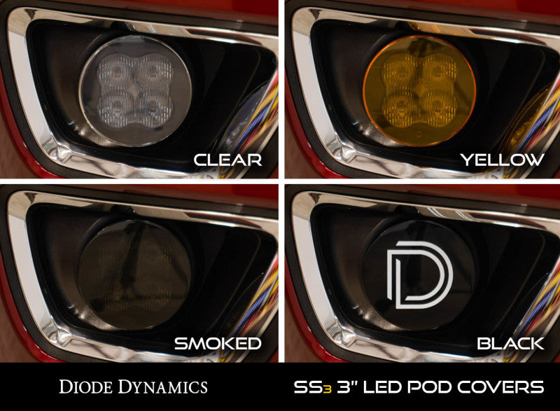 Diode Dynamics SS3 LED Pod Cover Standard - Yellow-thumbmail-8