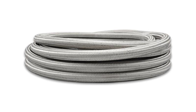 Vibrant SS Braided Flex Hose w/ PTFE Liner -6 AN (10 foot roll)-thumbmail-1