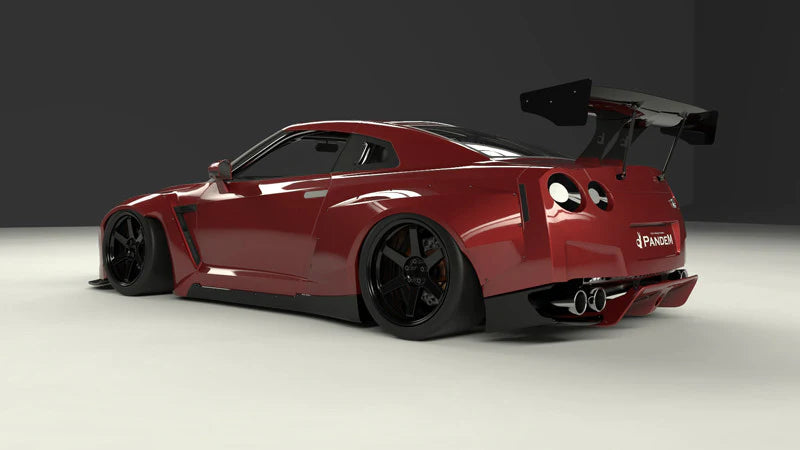 GReddy 09+ Nissan GT-R R35 Pandem Rear Side Diffuser Dry Carbon (Special Order)-thumbmail-2