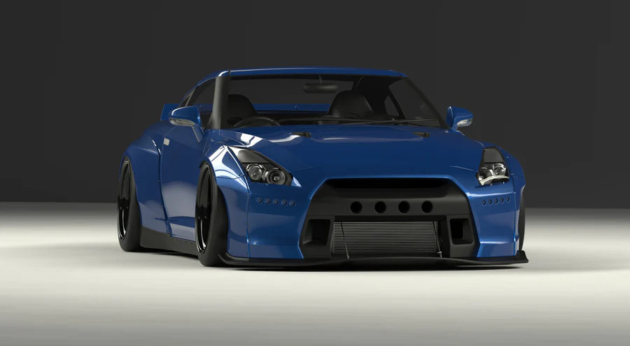 GReddy 09+ Nissan GT-R R35 Pandem Aero Front Fenders Only