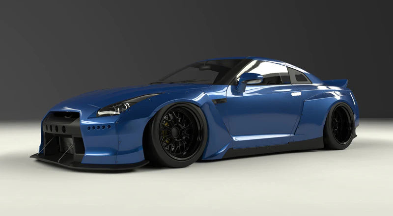 GReddy 09+ Nissan GT-R R35 Pandem Aero Front Fenders Only-thumbmail-2