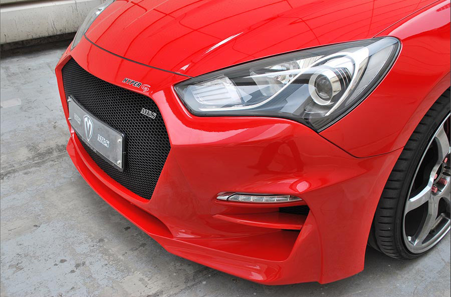 M&S Front Body Kit Bumper HYPER G Type B for 2013-16 Genesis Coupe